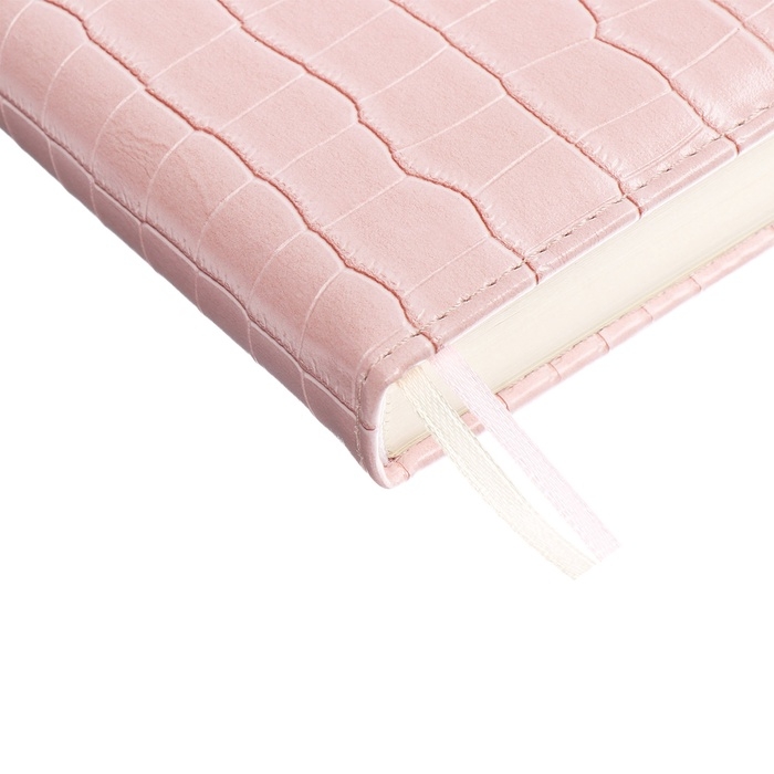 Ежедневник датированный 2025 A5 168 листов, deVENTE.Barbara, твердая обложка кожзам с поролоном, хлястик, перфорация, ляссе, блок 70, розовый Ежедневник датированный 2025 A5 168 листов, deVENTE.Barbara, твердая обложка кожзам с поролоном, хлястик, перфорация, ляссе, блок 70, розовый