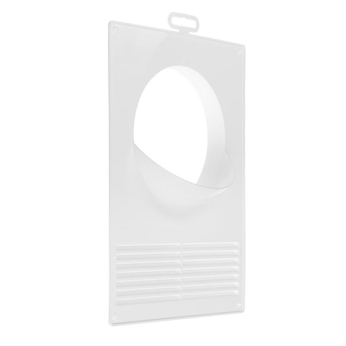 Площадка торцевая ERA 125ПТПР, 180х250 мм, d=125 мм, с решеткой, с круглым фланцем Площадка торцевая ERA 125ПТПР, 180х250 мм, d=125 мм, с решеткой, с круглым фланцем