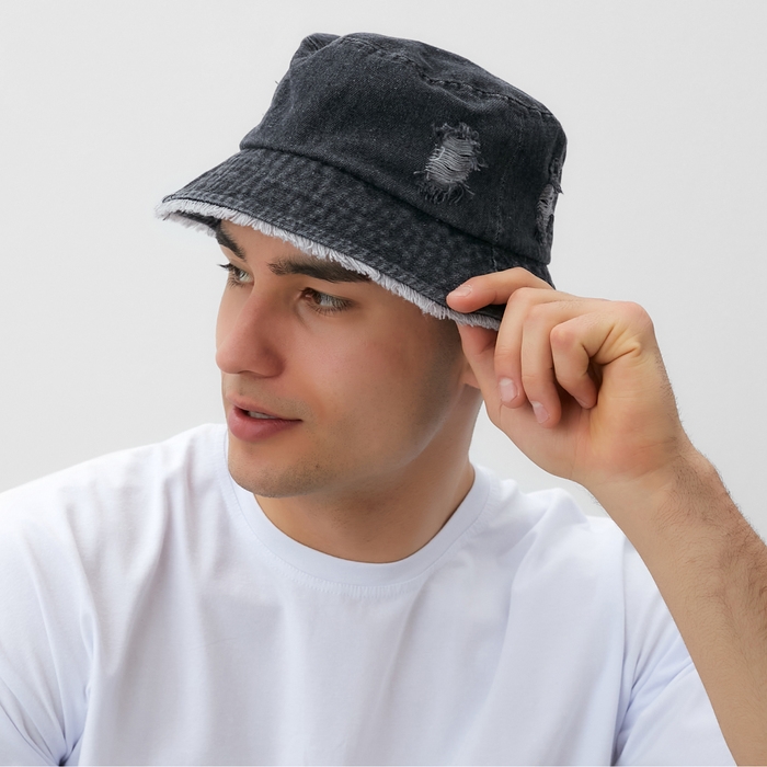 Панама MINAKU, цв. черный, р-р56- 58