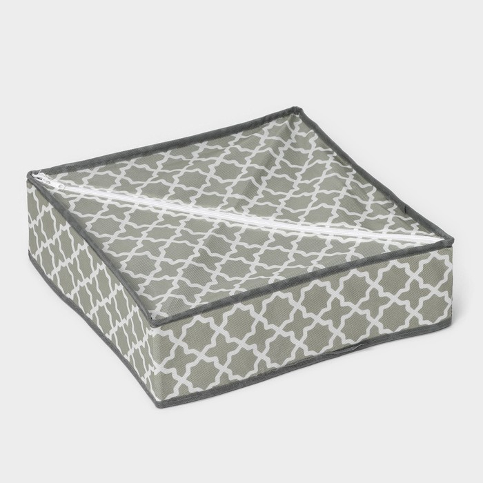 Органайзер для хранения белья &laquo;Гранж&raquo;, 24 ячейки, 33&times;32&times;10 см, цвет серый