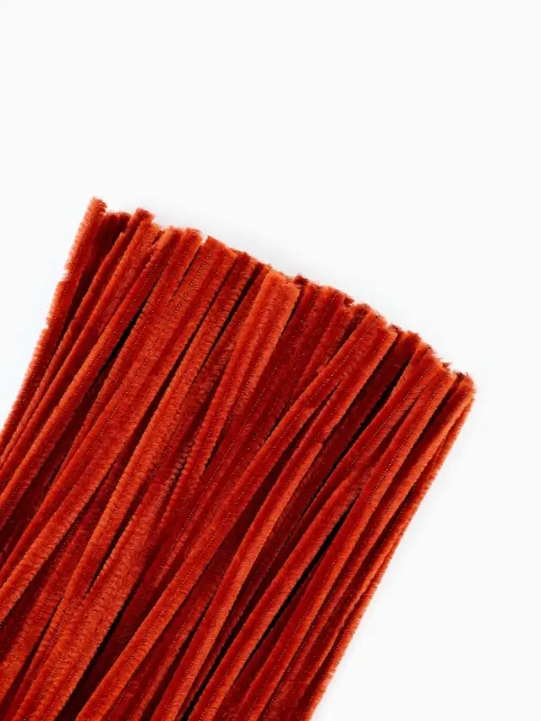 Синельная проволока, набор 100 шт, коричневая, 30 см