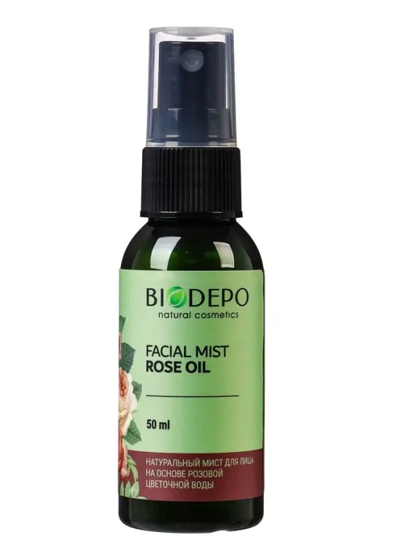 Тоник-гидролат для лица Biodepo с эфирным маслом розы, 50 мл