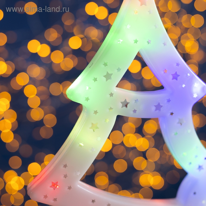 Светодиодная фигура «Ёлка» 25 × 32 см, пластик, 220 В, свечение мульти (RG/RB) Светодиодная фигура «Ёлка» 25 × 32 см, пластик, 220 В, свечение мульти (RG/RB)
