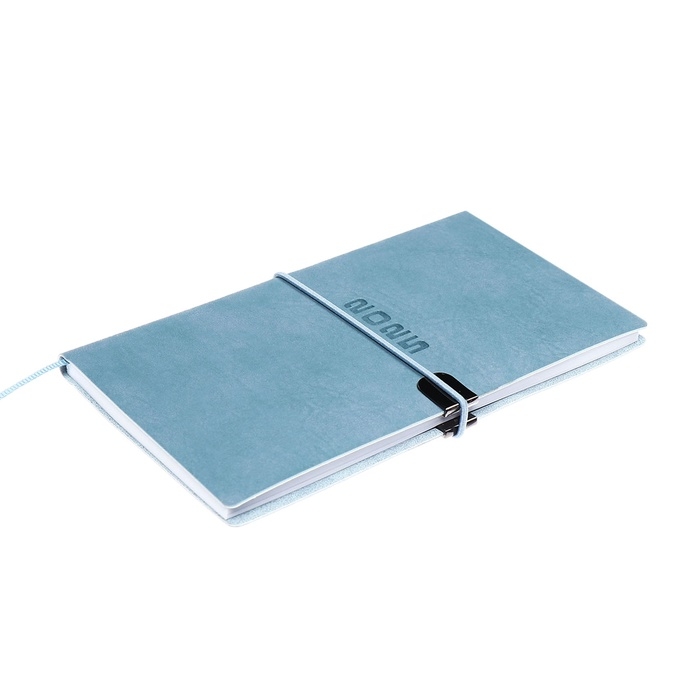 Еженедельник датир 2025г 175х95мм мягк обл иск кож 64л ESCALADA, бл тис, бл 70 г/м&sup2;,синий