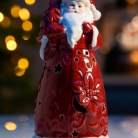 Светодиодная фигура "Дед Мороз" 13.8х6.8х7.5, 1 LED, LR44x3(в компл.), Т/БЕЛЫЙ