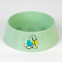Миска пластиковая &laquo;Dog&raquo;, оливковая, 300 мл