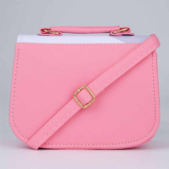 Сумка детская для девочки «Кошечка», с ушками, цвет белый/розовый, 16х6,5х12 см Сумка детская для девочки «Кошечка», с ушками, цвет белый/розовый, 16х6,5х12 см