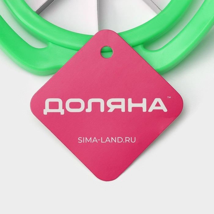 Яблокорезка Доляна &laquo;Яблоко&raquo;, 16 см, с ручками, цвет зелёный