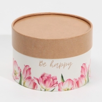 Набор шляпных коробок 3 в 1, упаковка подарочная, &laquo;Цветочный&raquo;, 16 х 10, 14 х 9, 13 х 8,5 см