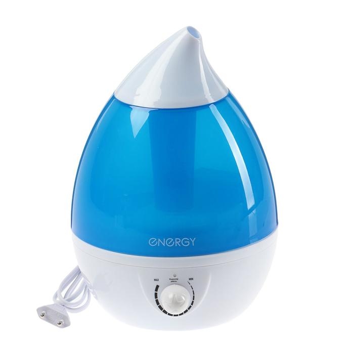 Увлажнитель ENERGY EN-615, ультразвуковой, 25 Вт, 2.6 л, до 25 м&sup2;,  бело-синий