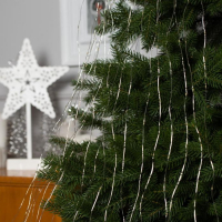 Гирлянда «Конский хвост» 20 нитей по 2 м, IP20, серебристая нить, 400 LED, свечение тёплое белое, 12 В Гирлянда «Конский хвост» 20 нитей по 2 м, IP20, серебристая нить, 400 LED, свечение тёплое белое, 12 В