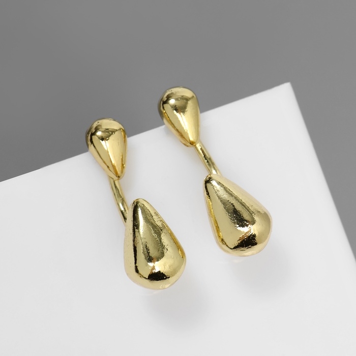 Серьги металл Серьги металл "Стиль" неоны мини, цвет золото