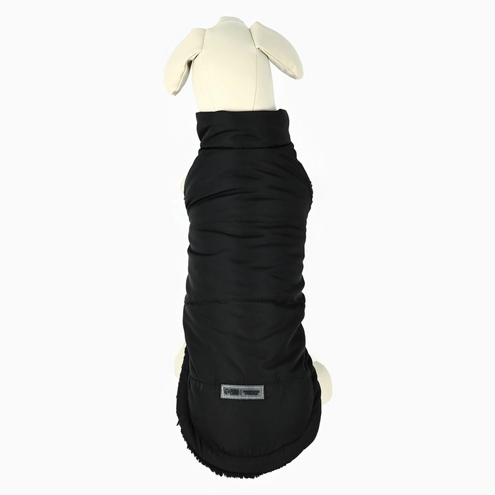Одежда для собак. Куртка зимняя &laquo;Тёплая зима&raquo;, чёрная размер M