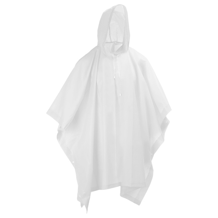 Дождевик - пончо maclay, р. универсальный, цвет белый Дождевик - пончо maclay, р. универсальный, цвет белый