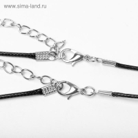 Кулоны на шнурке &laquo;Неразлучники&raquo; love, две половинки, цвет чёрно-красный, 42 см