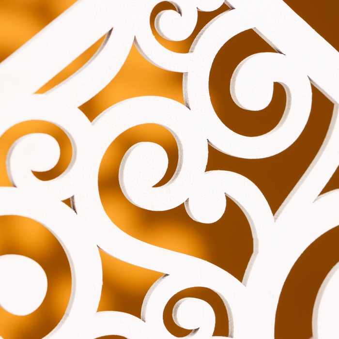 Кашпо деревянное 18&times;6&times;20 см Конверт Радель "Дуновение", белый Дарим Красиво