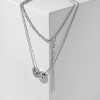 Колье &laquo;Стилистика&raquo; приманка, цвет серебро, 40см