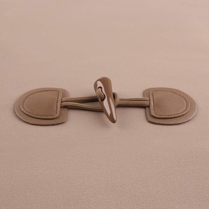 Застёжка-клевант 16 &times; 5 см, 2 шт, цвет капучино