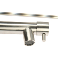 Cмеситель для кухни Accoona A5490-2, многофункциональный, гибкий излив, хром