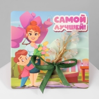 Брошь &laquo;Цветы&raquo; ландыш, цвет бело-зелёный в золоте