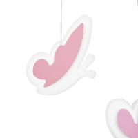 Светильник подвесной "Бабочки" LED 32Вт розовый 35х5х60см