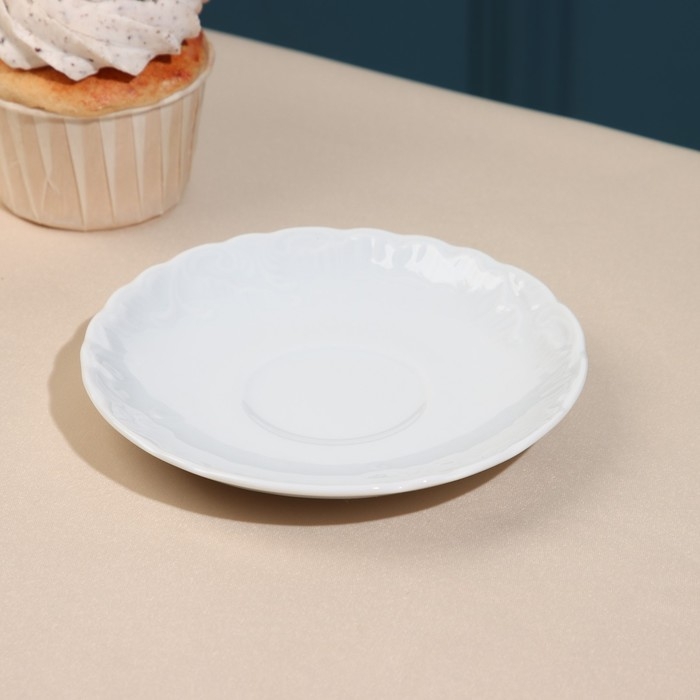 Блюдце &laquo;Rococo&raquo;, d=12,5 см, фарфор