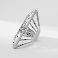 Кольцо металл «Тренд» пики, цвет серебро, размер 16 Кольцо металл «Тренд» пики, цвет серебро, размер 16