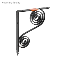 Кронштейн фигурный 250х200 мод.6, черный Кронштейн фигурный 250х200 мод.6, черный