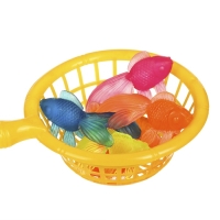 Набор игрушек для ванны &laquo;10 рыбок и сачок&raquo;, 11 шт, Крошка Я