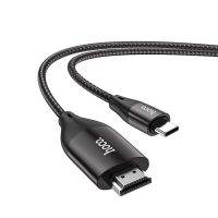 Кабель Hoco UA16 Type-C - HDMI, 4K, 2 м, для устройств с USB-C 3.1 (DisplayPort Alt Mode) Кабель Hoco UA16 Type-C - HDMI, 4K, 2 м, для устройств с USB-C 3.1 (DisplayPort Alt Mode)