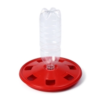 Поилка для домашней птицы под бутылку, d = 260 мм, МИКС Поилка для домашней птицы под бутылку, d = 260 мм, МИКС