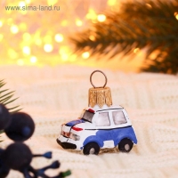 Елочное украшение "Полицейская машина" (мини серия "вс") h-5 см