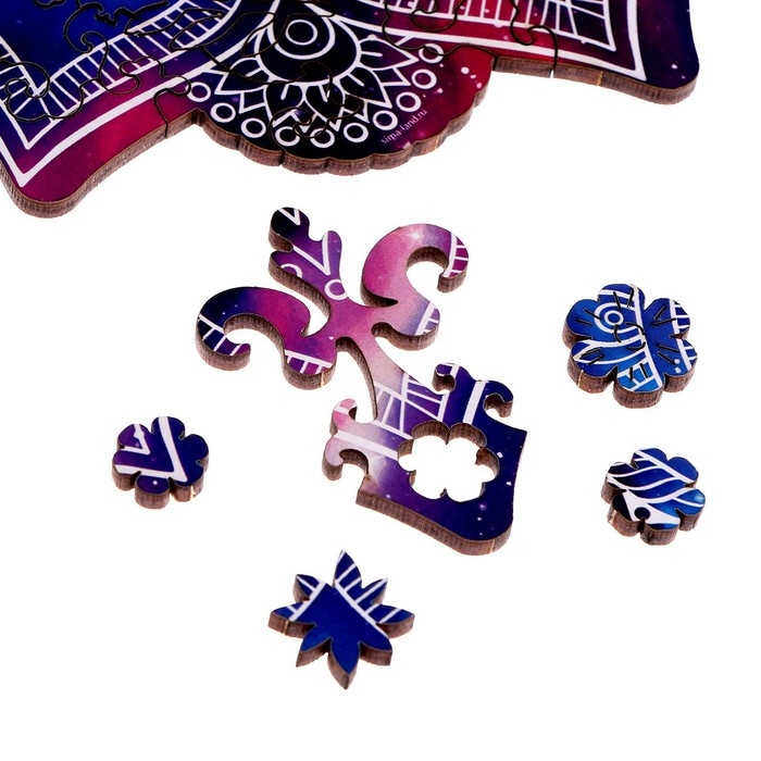 Пазл деревянный фигурный «Мандала гармония мира», 105 элементов Пазл деревянный фигурный «Мандала гармония мира», 105 элементов