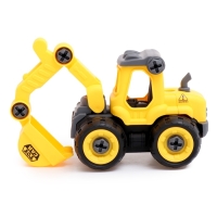 Конструктор винтовой &laquo;Экскаватор&raquo;, с отвёрткой, 27 деталей