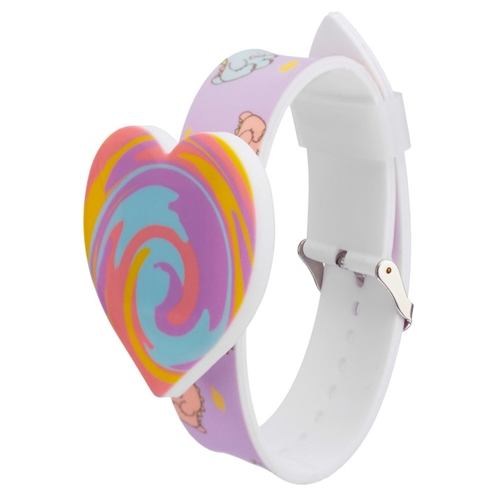 Часы наручные электронные, детские, Часы наручные электронные, детские, "Сердечко", ремешок l-23 см