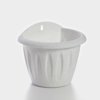 Кашпо настенное &laquo;Фелиция&raquo;, 1 л, d=16 см, цвет мраморный