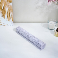 Коврик противоскользящий Доляна &laquo;Цветы&raquo;, 30&times;100 см, цвет белый