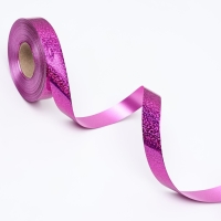 Лента голографические для декора и подарков, малиновая, 2 см х 50 м Лента голографические для декора и подарков, малиновая, 2 см х 50 м