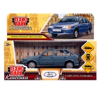 Машина металл LADA -2114 "SAMARA" 12 см, инерц, мокрый асфальт, 2114-12-GY (72)