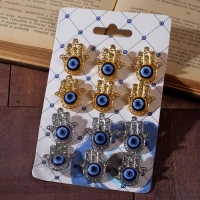 Брошь-оберег &laquo;Рука Хамса&raquo;, цвет МИКС (неделимая фасовка 12 шт., цена за шт.)