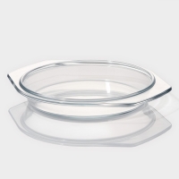 Кастрюля с крышкой из жаропрочного стекла для запекания Доляна &laquo;Фуэго&raquo;, 650 мл, 18&times;16&times;5 см