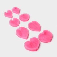 Набор молдов &laquo;Листья&raquo;, силикон, 4 пары, цвет МИКС