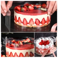 Лента ацетатная для обтяжки тортов Доляна, 40 мкр &times; 60 мм &times; 15 м, цвет прозрачный