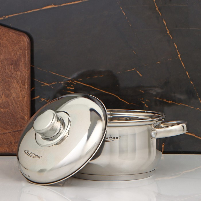 Кастрюля «Гретта», 1.8 л, d=16 см, капсульное дно, индукция Кастрюля «Гретта», 1.8 л, d=16 см, капсульное дно, индукция