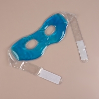 Маска для лица гидрогелевая, охлаждающая/согревающая, 23 &times; 10 &times; 0,5 см, цвет синий