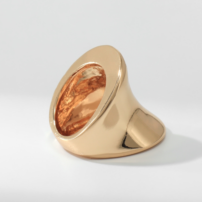 Кольцо металл «Тренд» вогнутое, цвет золото размер 18 Кольцо металл «Тренд» вогнутое, цвет золото размер 18