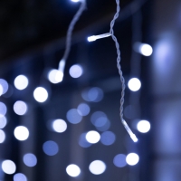 Гирлянда &laquo;Бахрома&raquo; 25 &times; 0.7 м, IP44, УМС, белая нить, 450 LED, свечение белое, 220 В