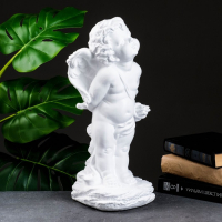 Фигура гипс &laquo;Ангел Амур&raquo;, белый, 15&times;15&times;37 см