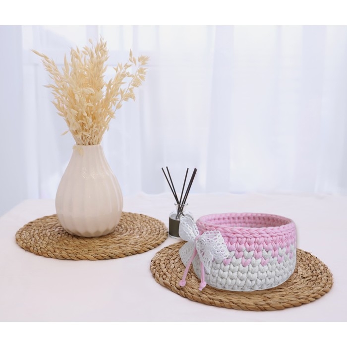 Трикотажная пряжа вторичная 90% хлопок,10% п/э, 100м/450&plusmn;50 гр (коралл) МИКС