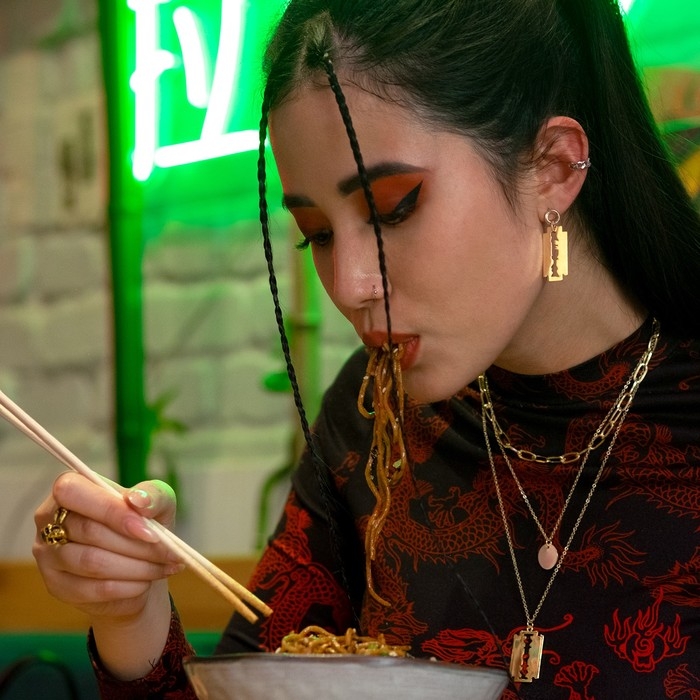 Серьги &laquo;Максимум&raquo; лезвие, цвет золото